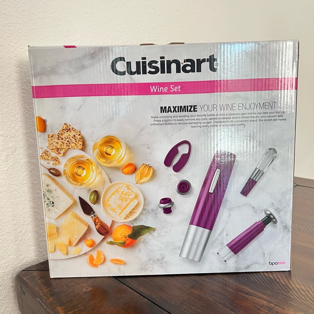 Cuisinart Wine Set - Purple Model CWO-200